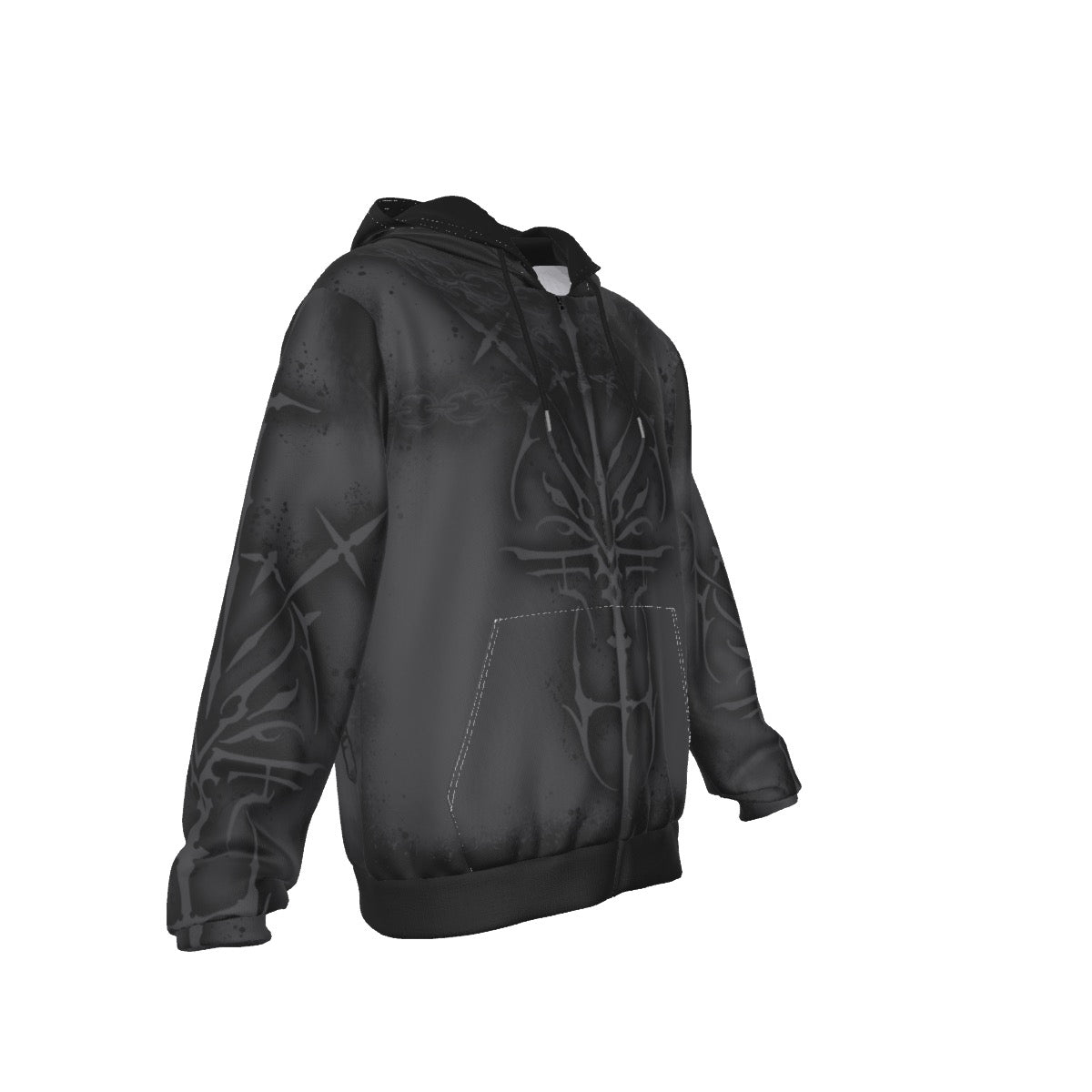 Chained Hearts Fleece Hoodie