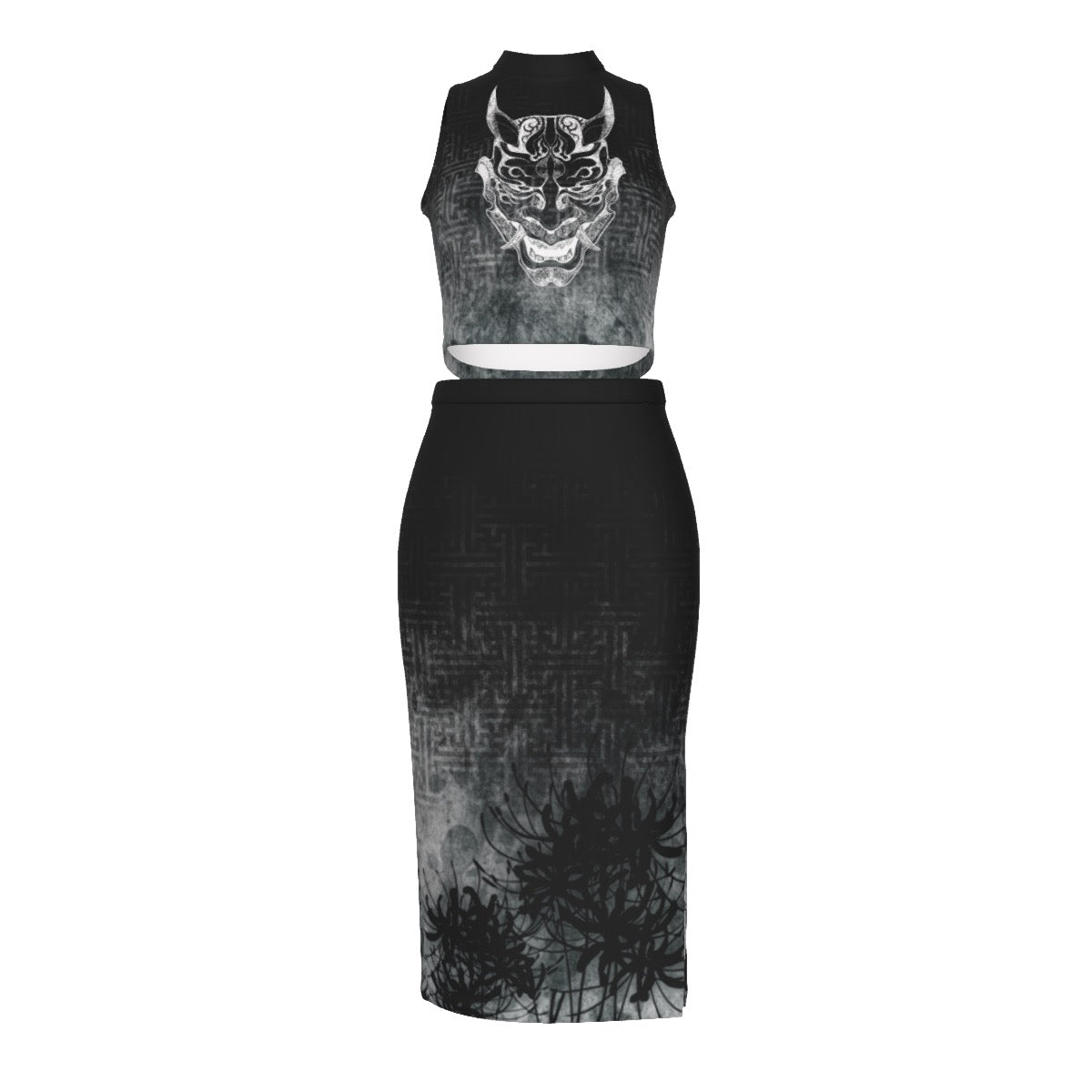 Meido Tank Top & High Split Skirt