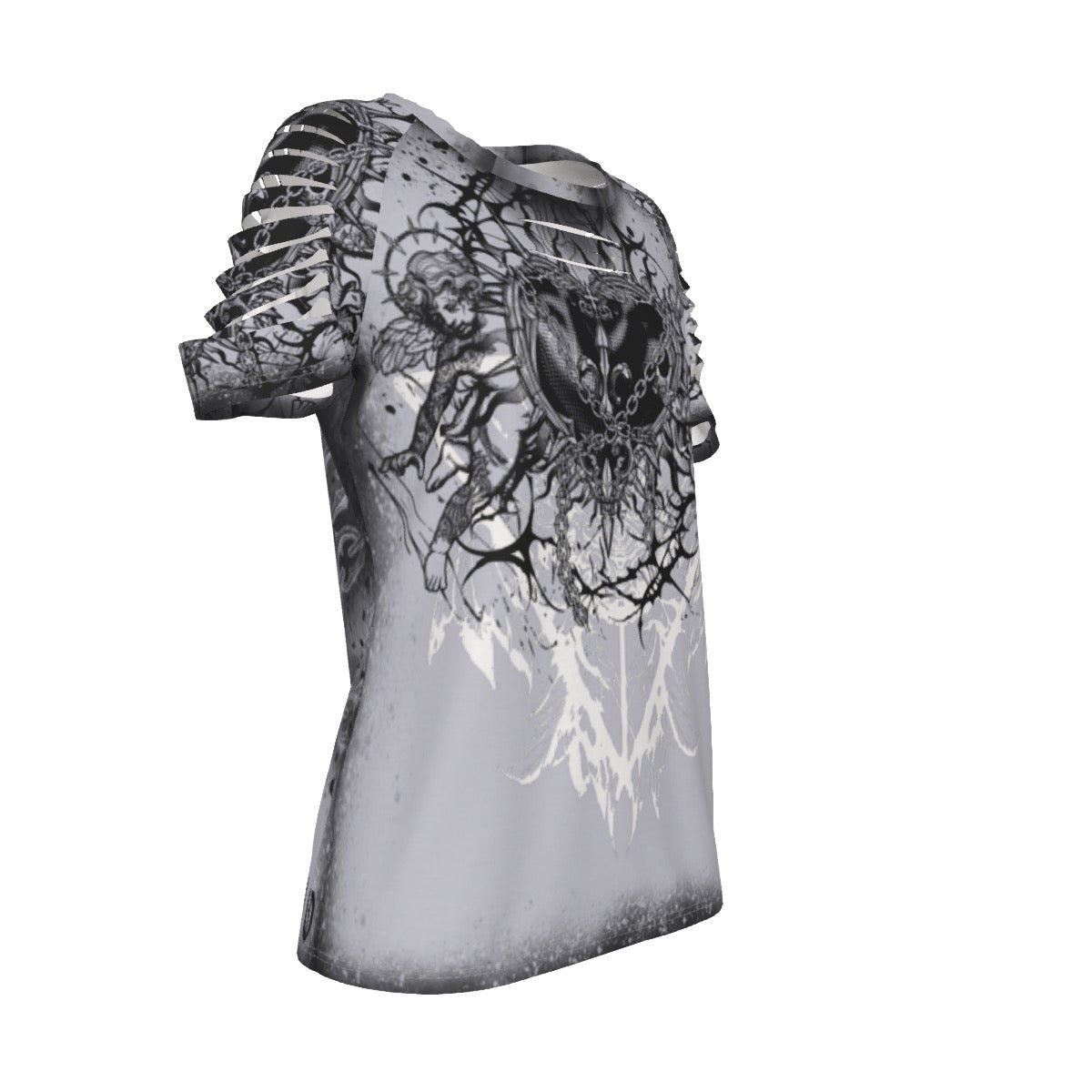 Chained Hearts x Angelus Ripped T-Shirt