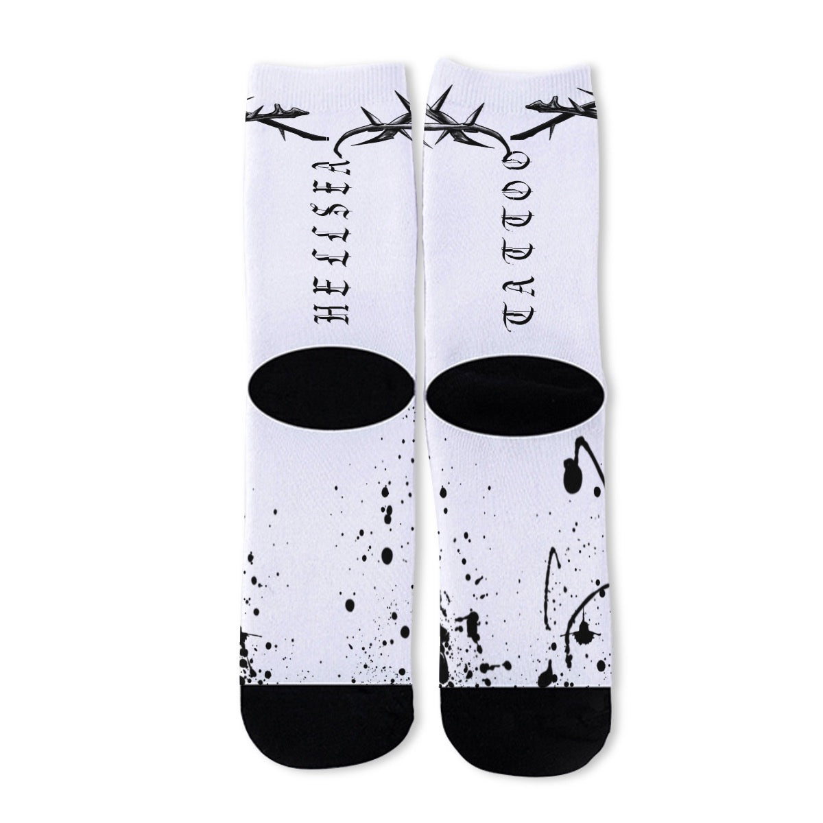 Thorns & Ink White Socks