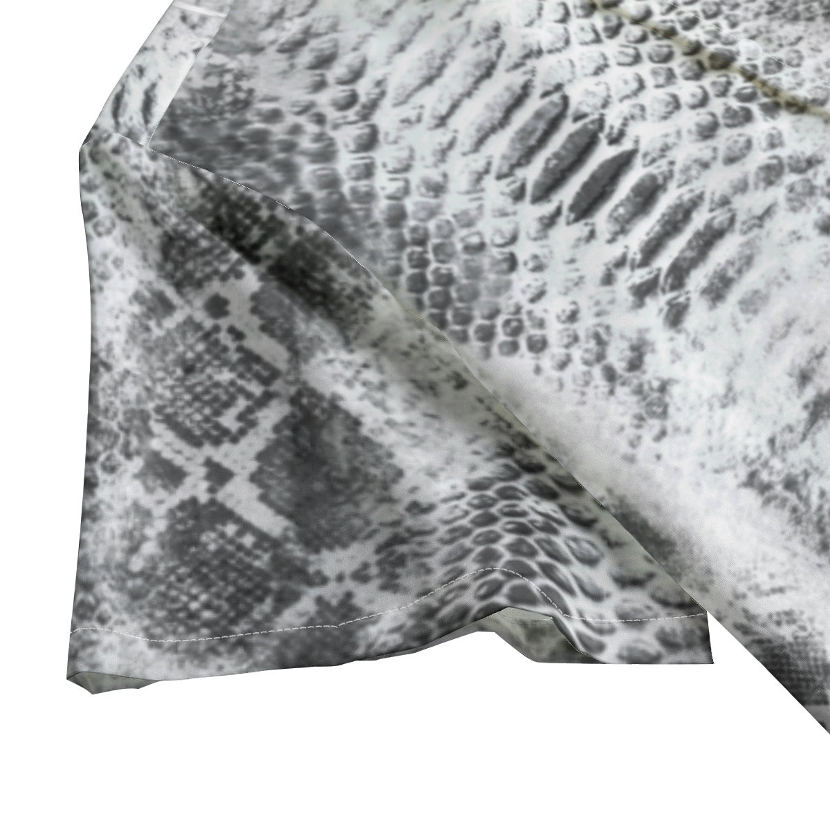 White Snakeskin & Bone Hawaiian Shirt