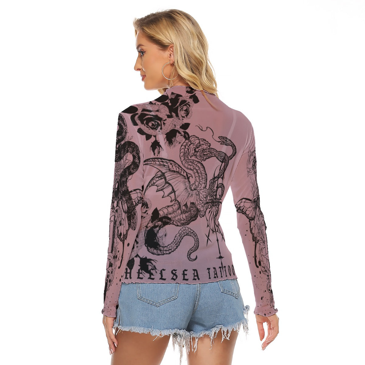 Engraven Rose Mesh T-shirt