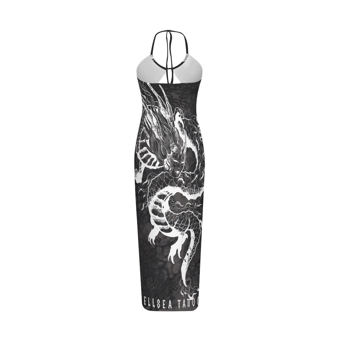 Dragon Lady Graphite Hollow Dress