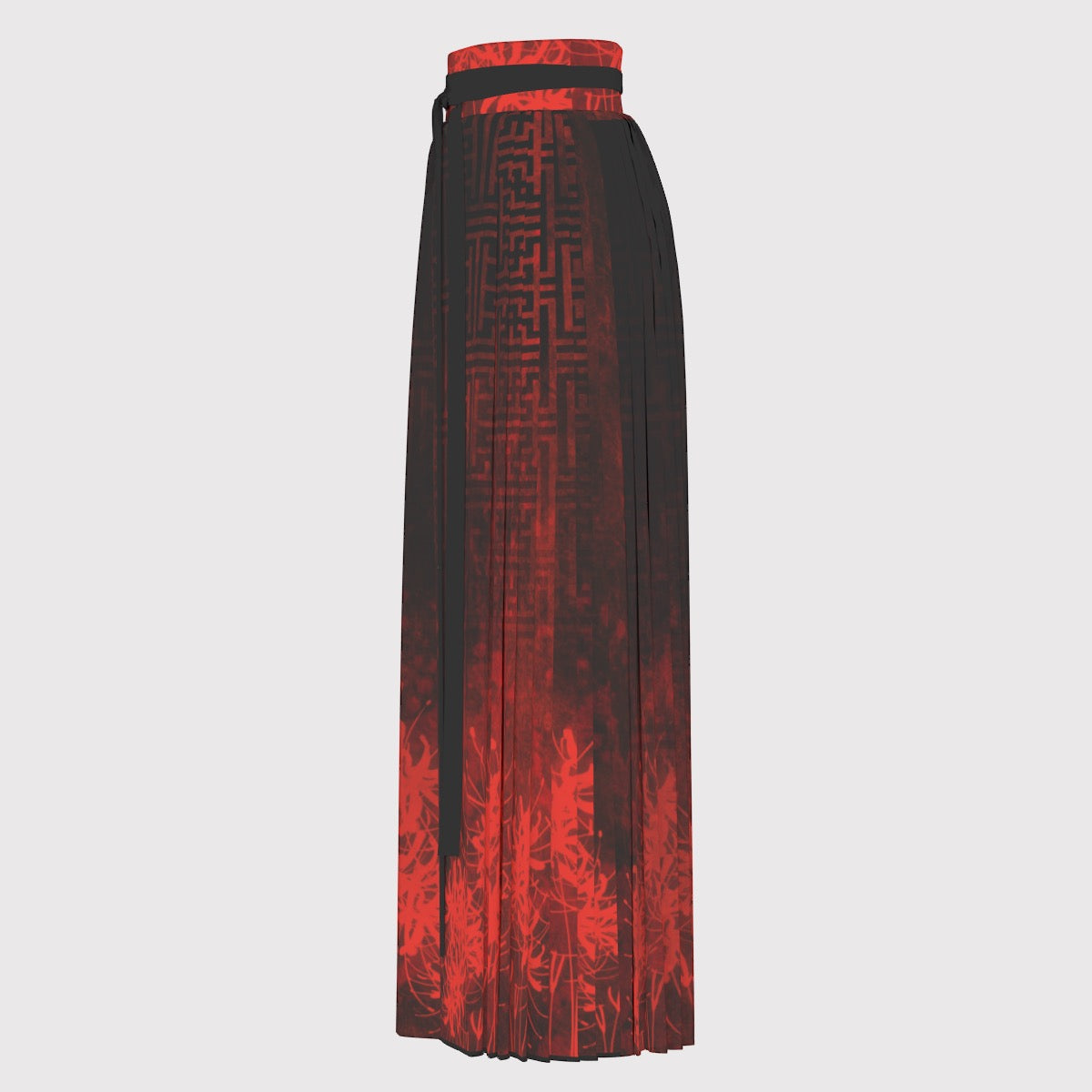 Hell Flower Traditional Pleated Skirt