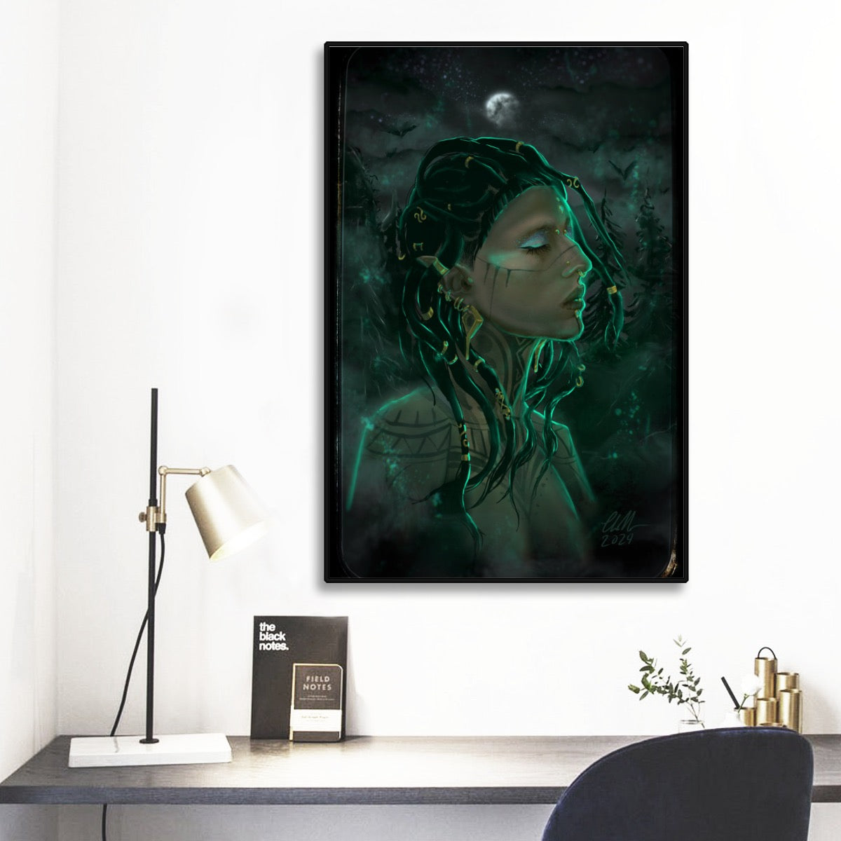 "Glory" Black Frame Mural