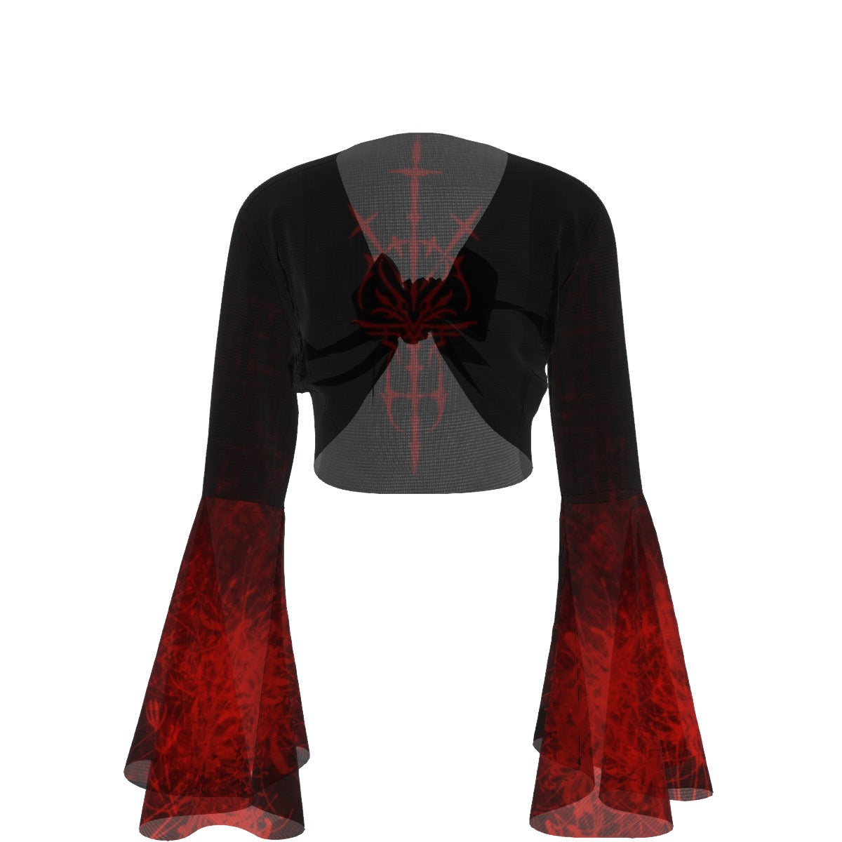 Hell Flower Wrap Blouse