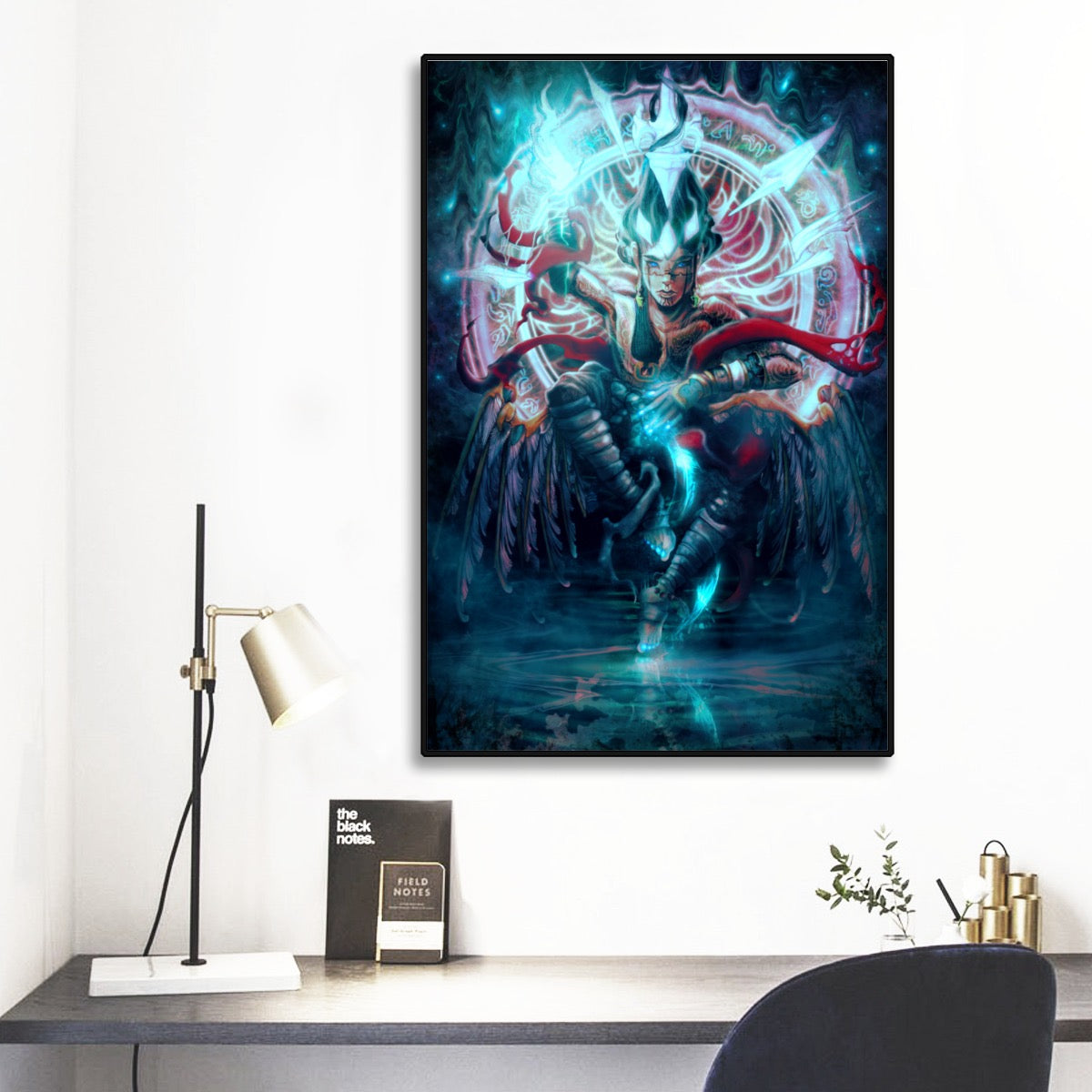 "Shoren’s Incantation" Black Frame Mural