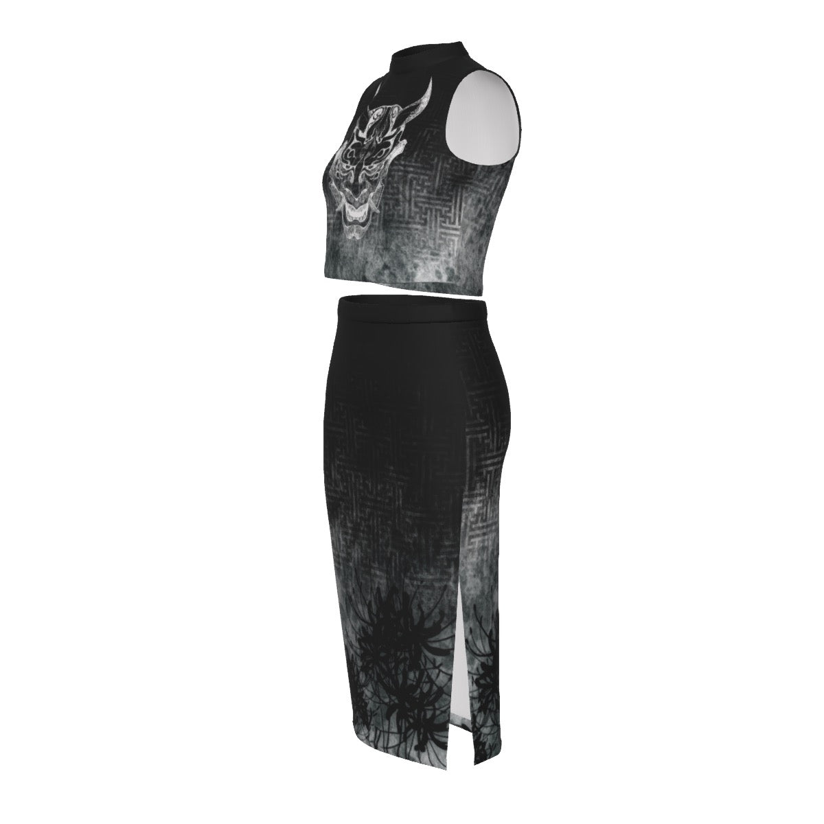 Meido Tank Top & High Split Skirt