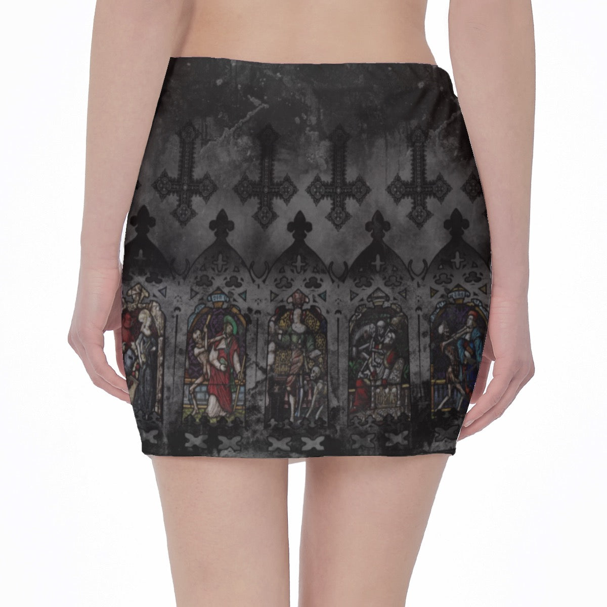 Danse Macabre Pencil Skirt
