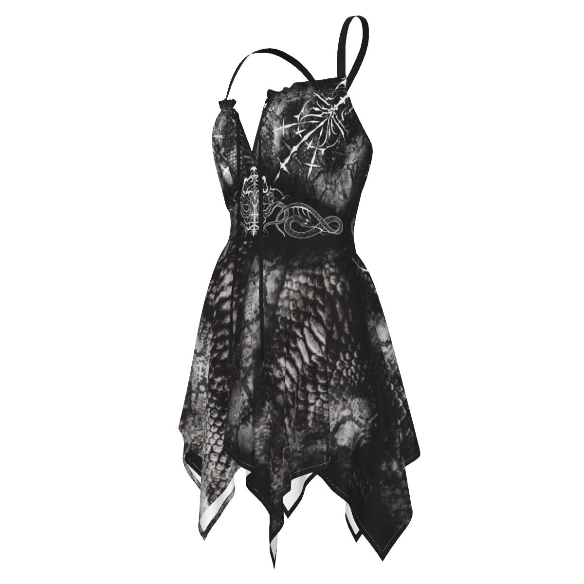 White Viper Slip Dress