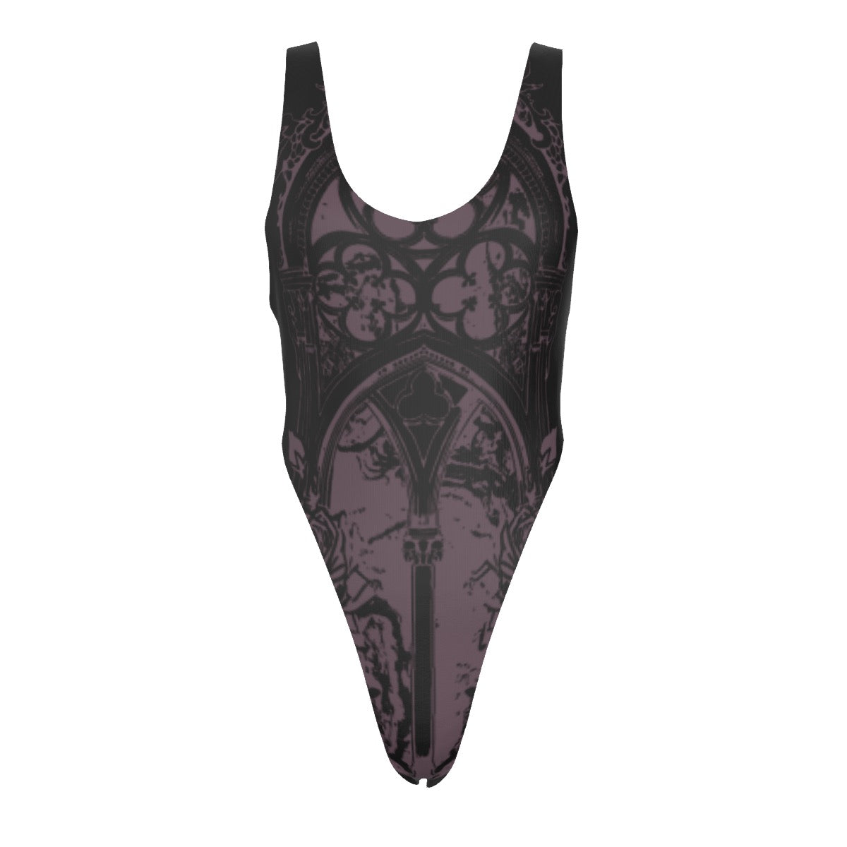 Dark Romance Highwaisted One Piece Swimsuit