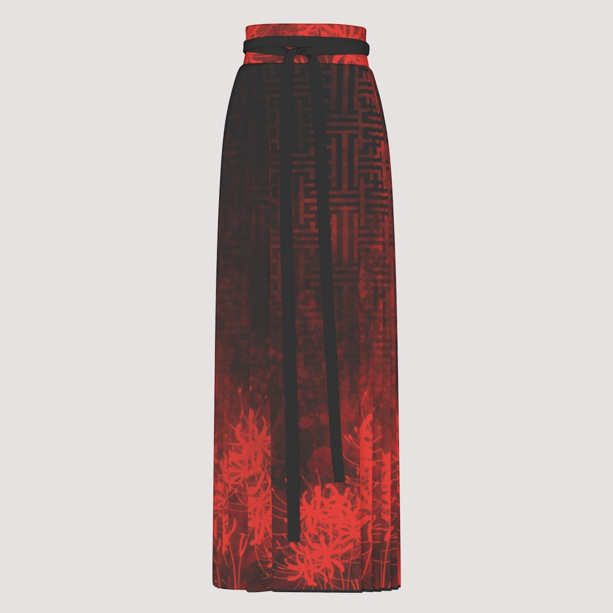Hell Flower Traditional Pleated Skirt