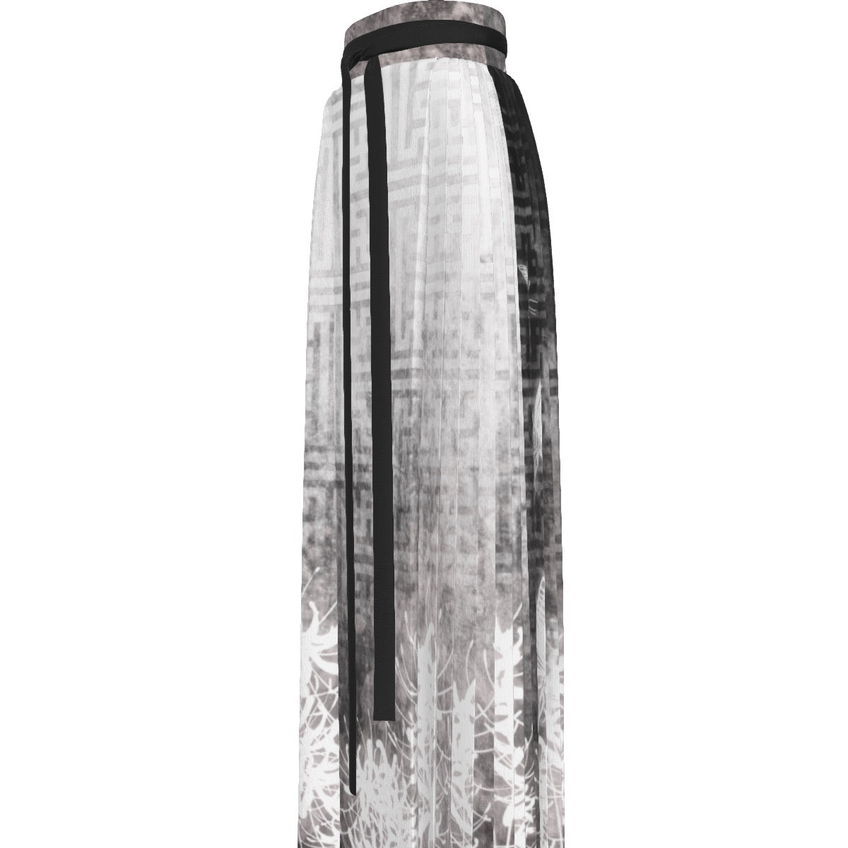 White Higanbana Traditional Pleated Skirt
