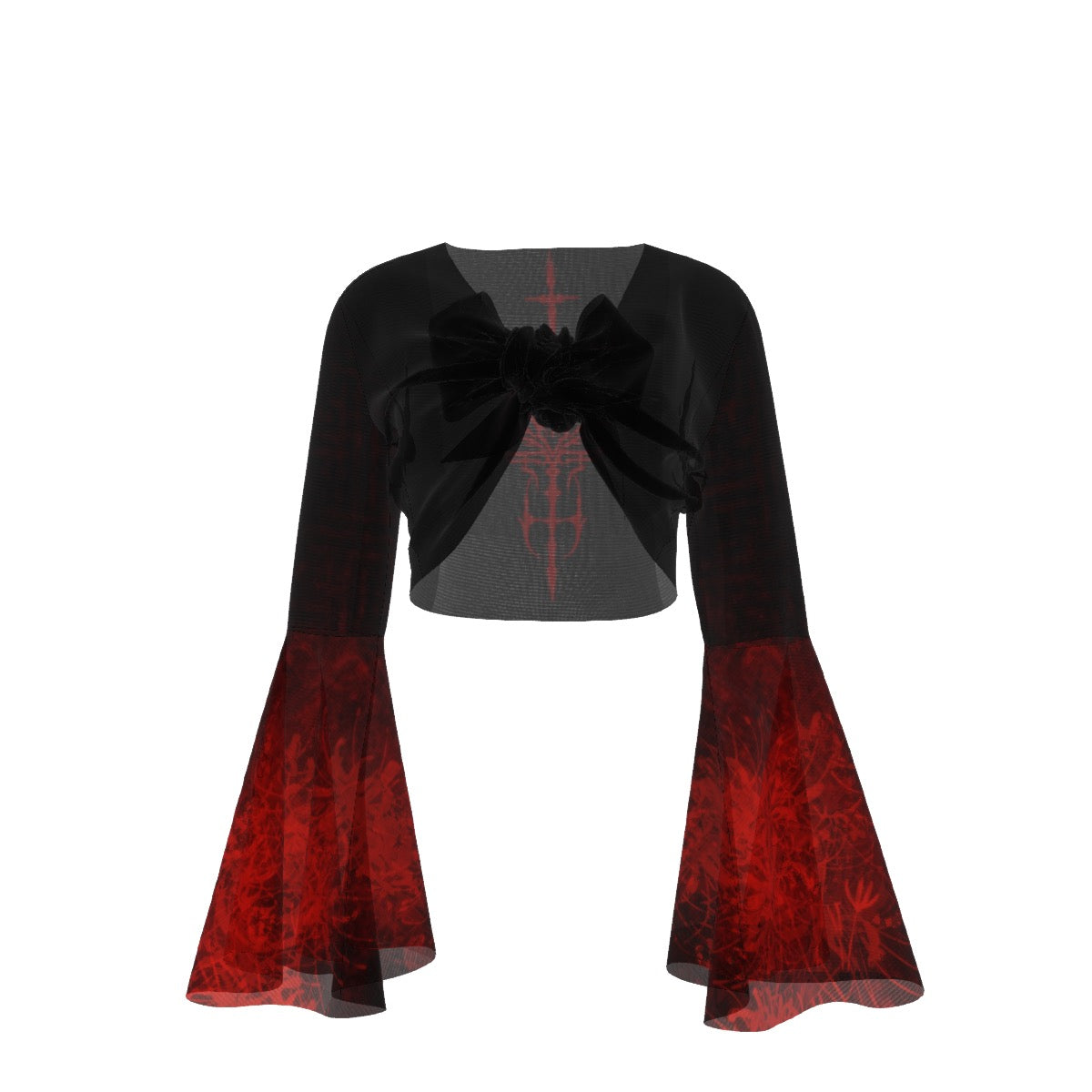 Hell Flower Wrap Blouse