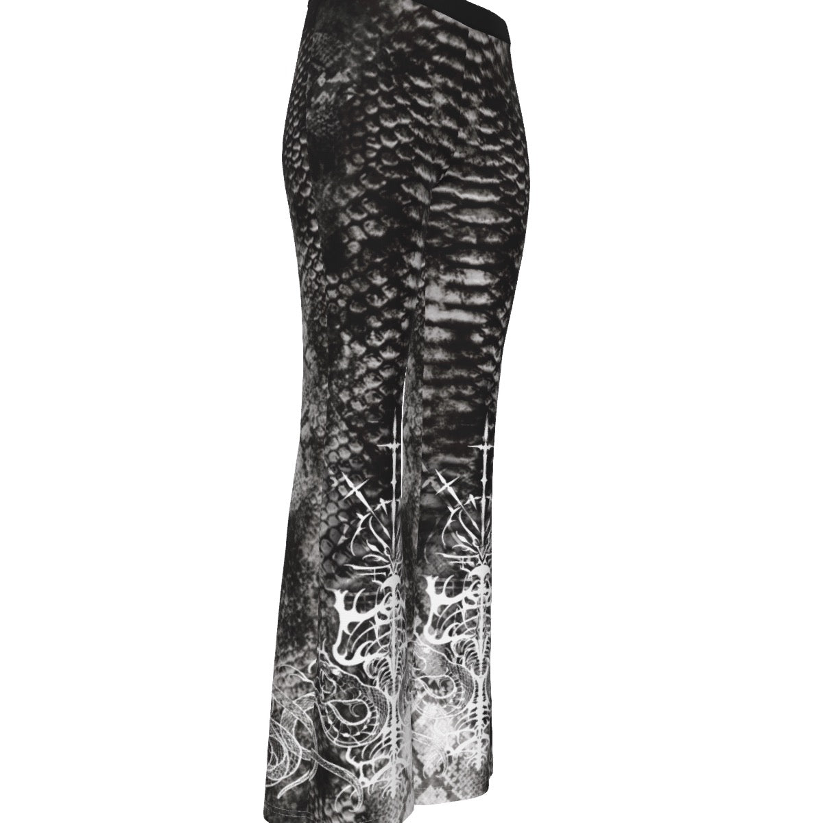 Snake Skin Skinny Flare Pants