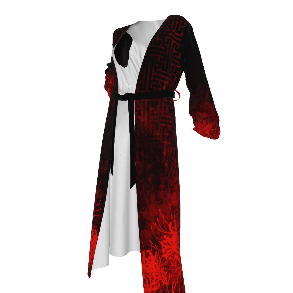 Hell Flower Chiffon Robe