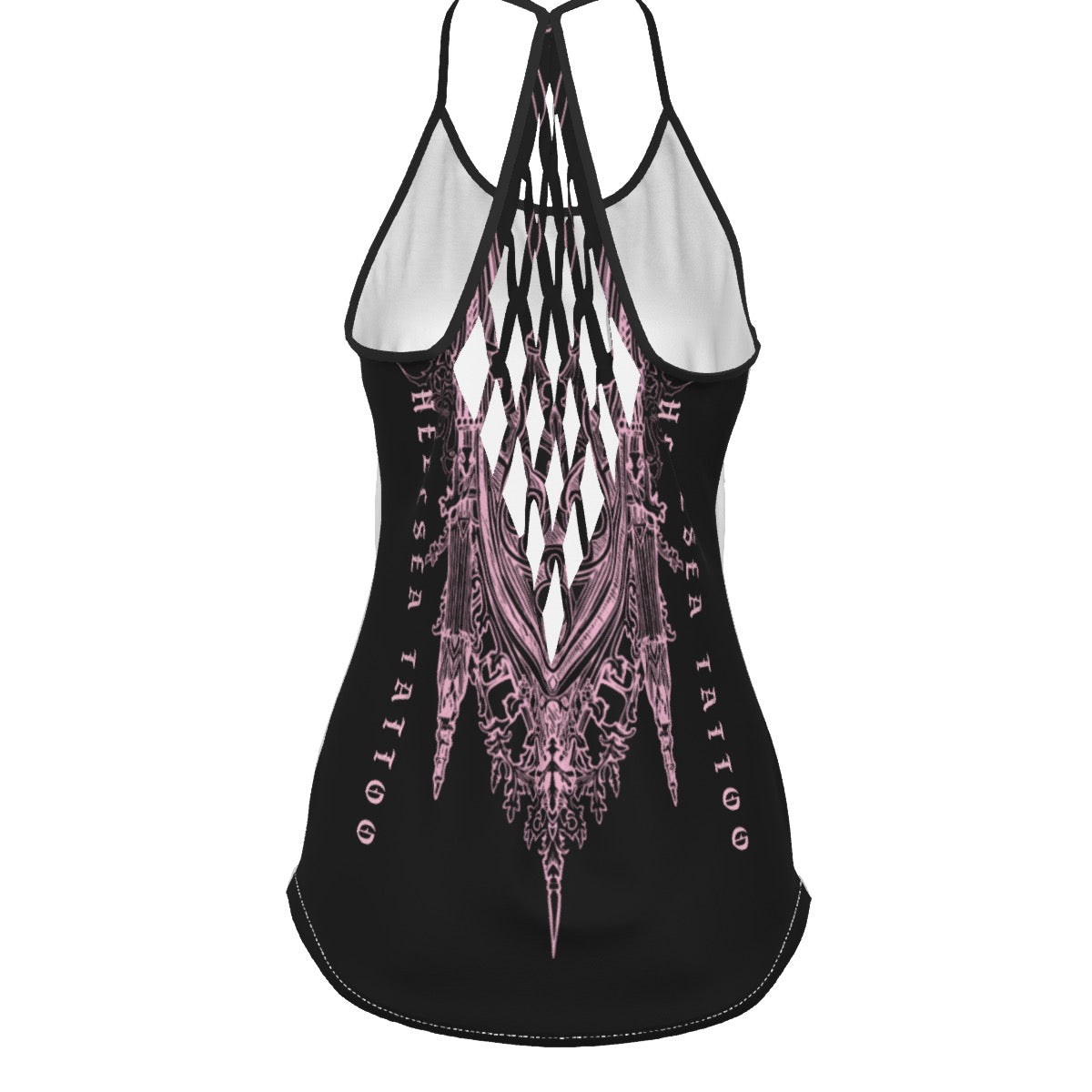 D.N.Angel Pink Cross Tank Top