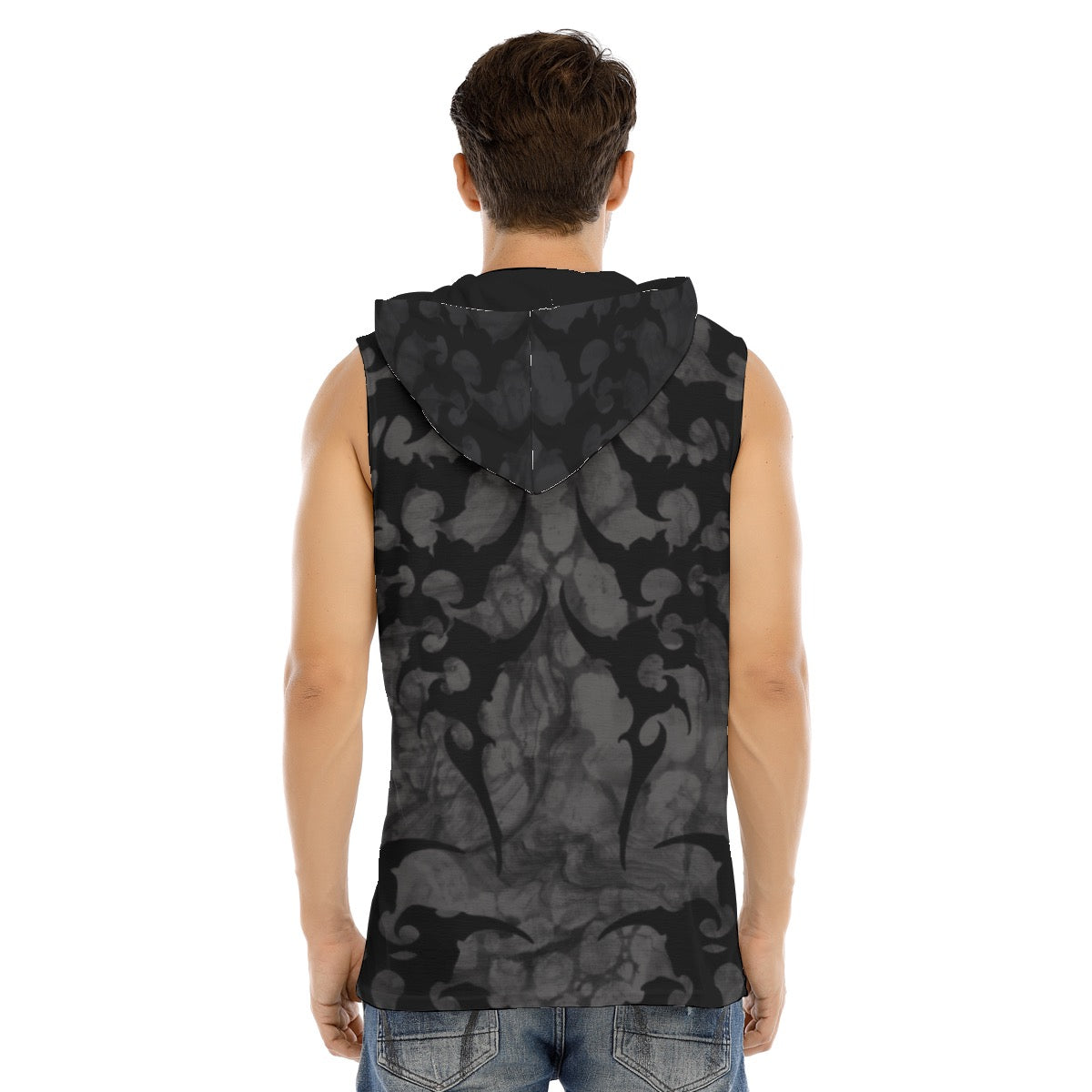 Primitive Fractal Hooded Muscle Tank