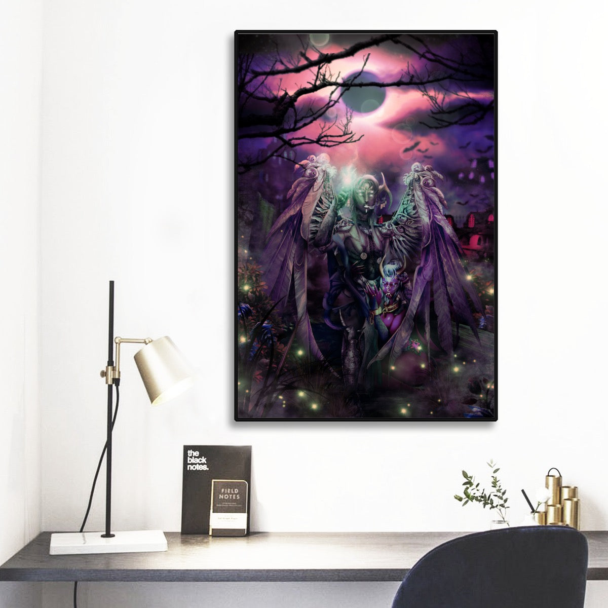 "A Star Crossed Prophecy" Black Frame Mural