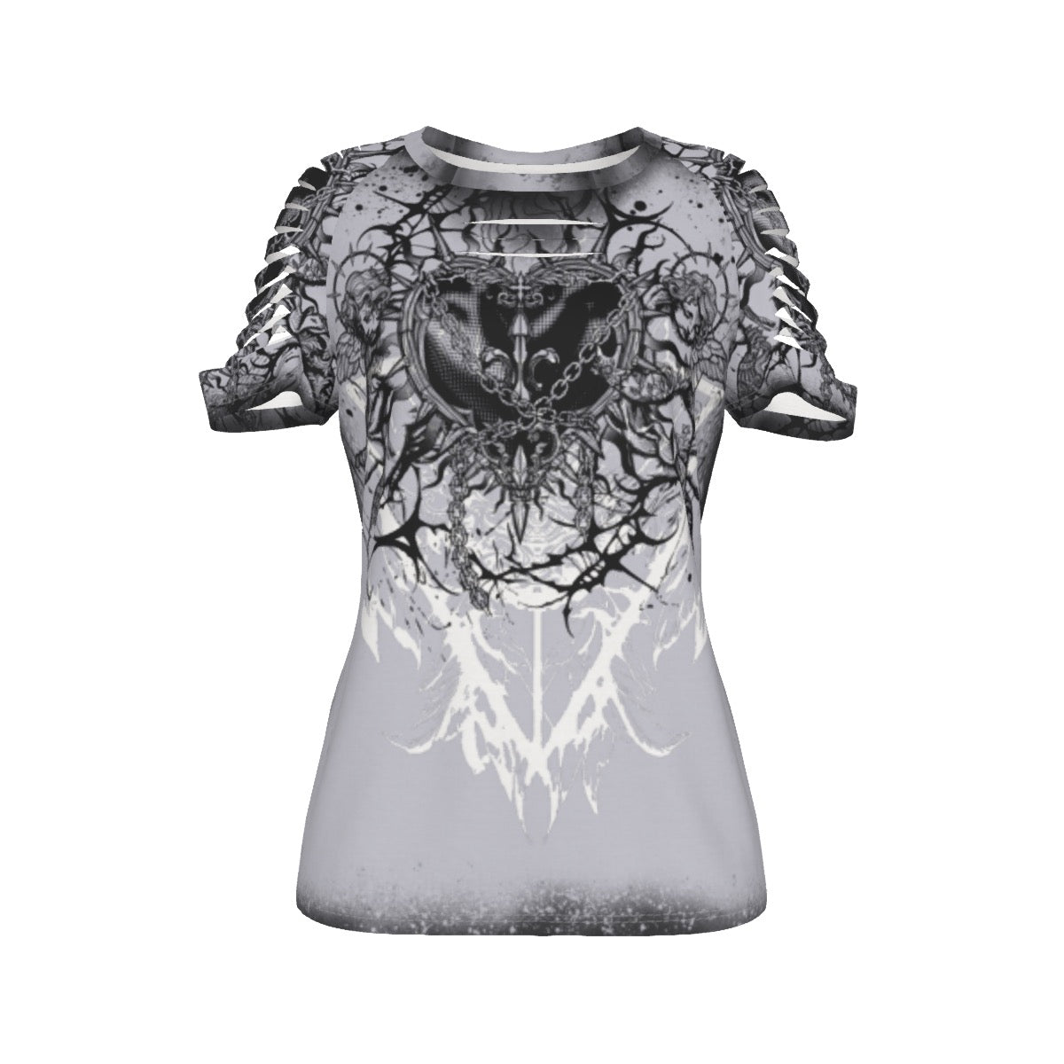 Chained Hearts x Angelus Ripped T-Shirt