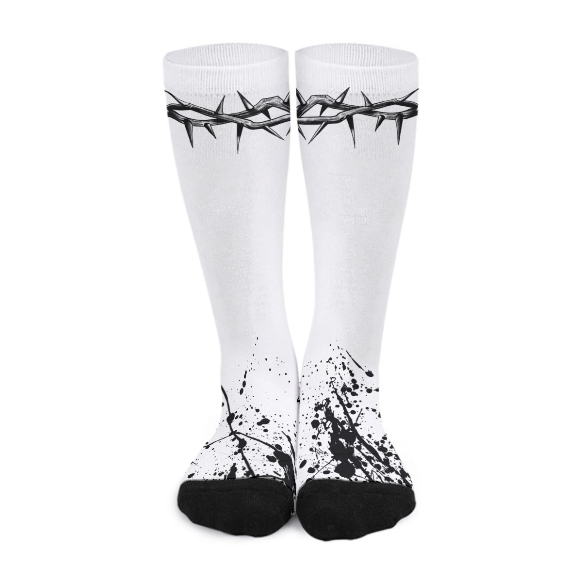 Thorns & Ink White Socks