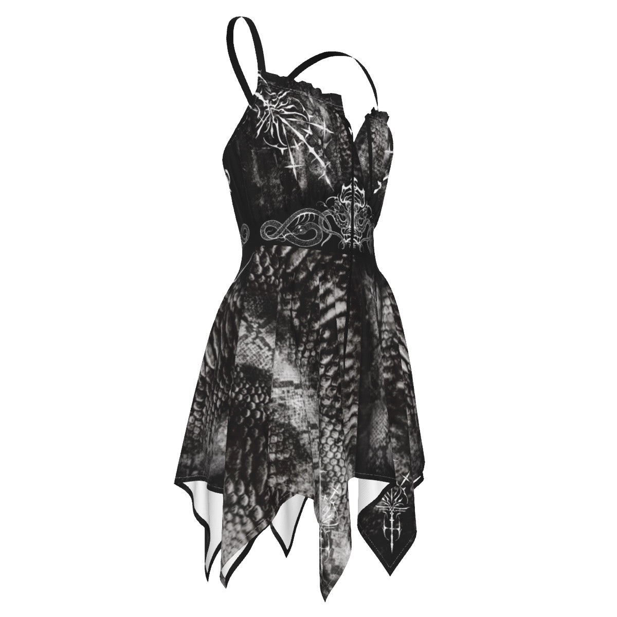 White Viper Slip Dress