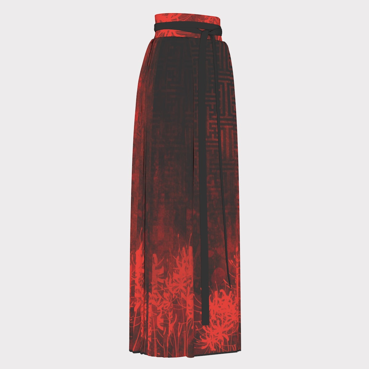 Hell Flower Traditional Pleated Skirt