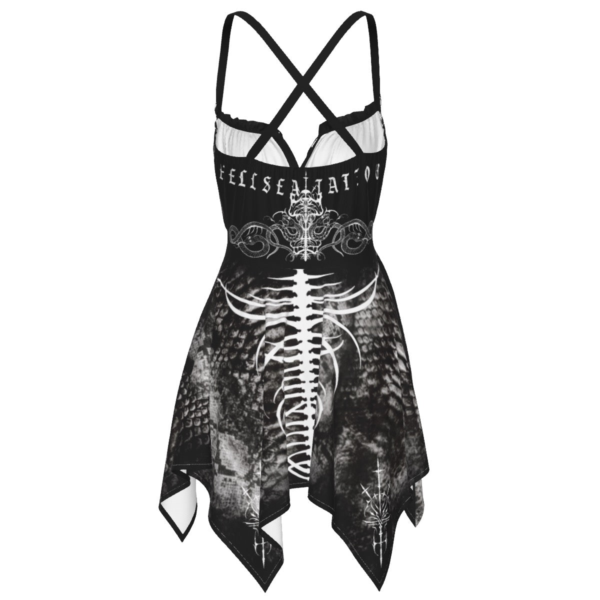 White Viper Slip Dress