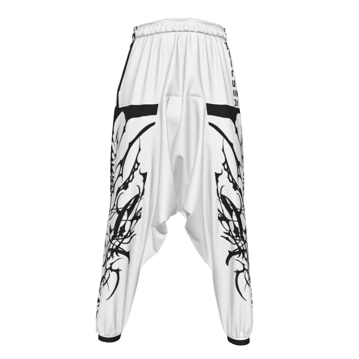 Cyber Sigil White Harem Joggers