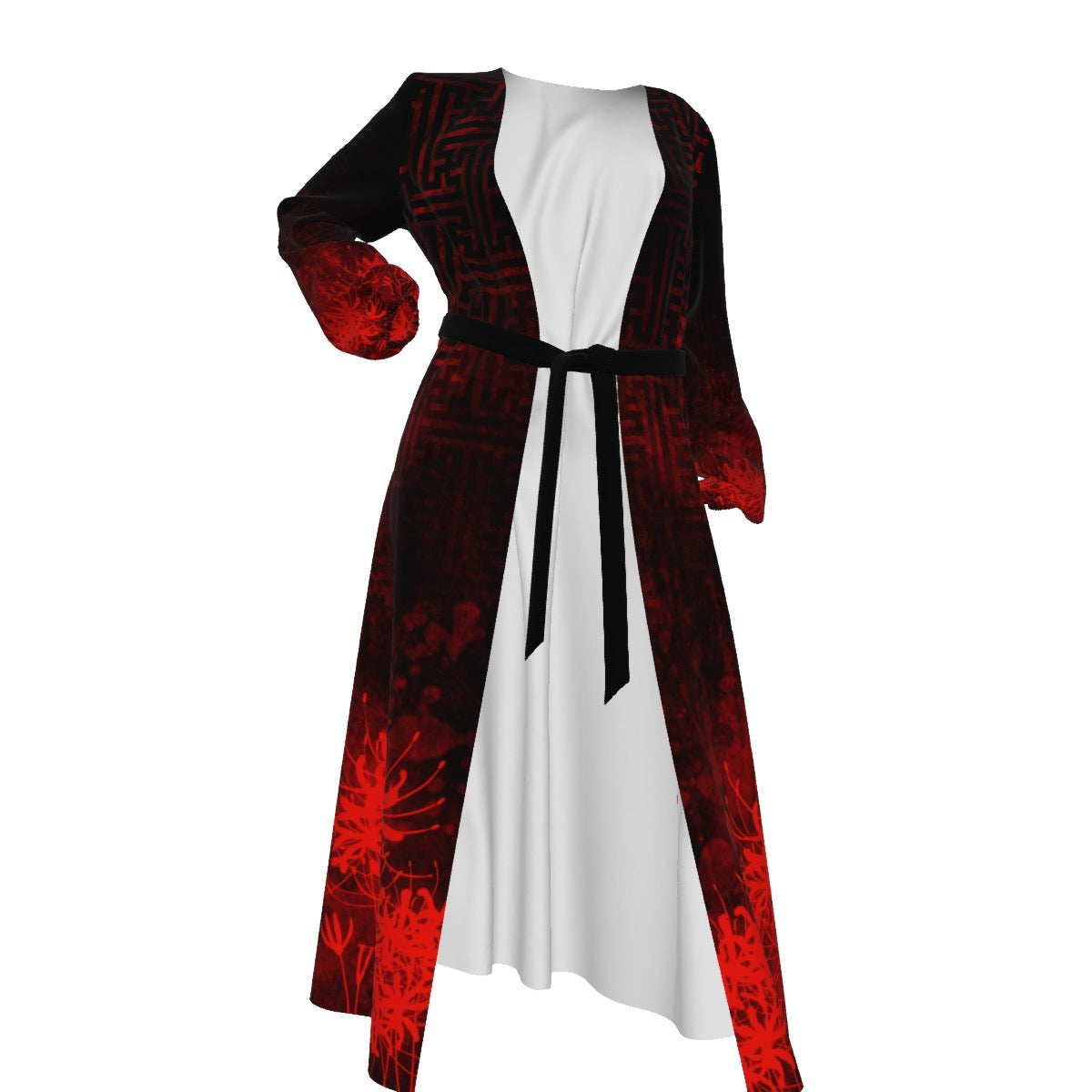 Hell Flower Chiffon Robe