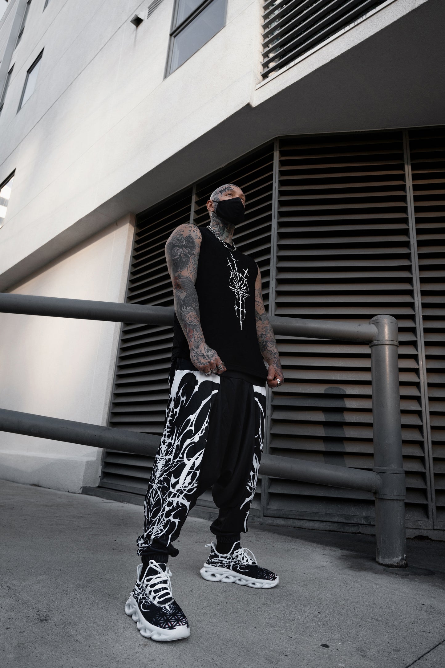 Cyber Sigil Blvck Harem Joggers