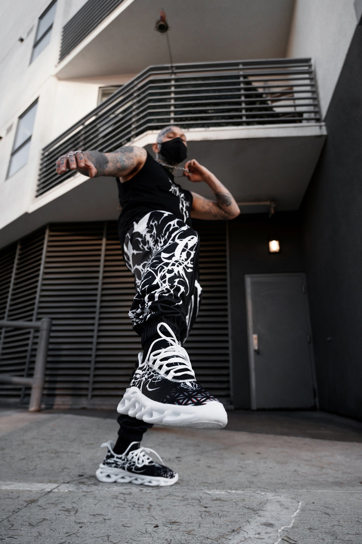 Cyber Sigil Blvck Harem Joggers