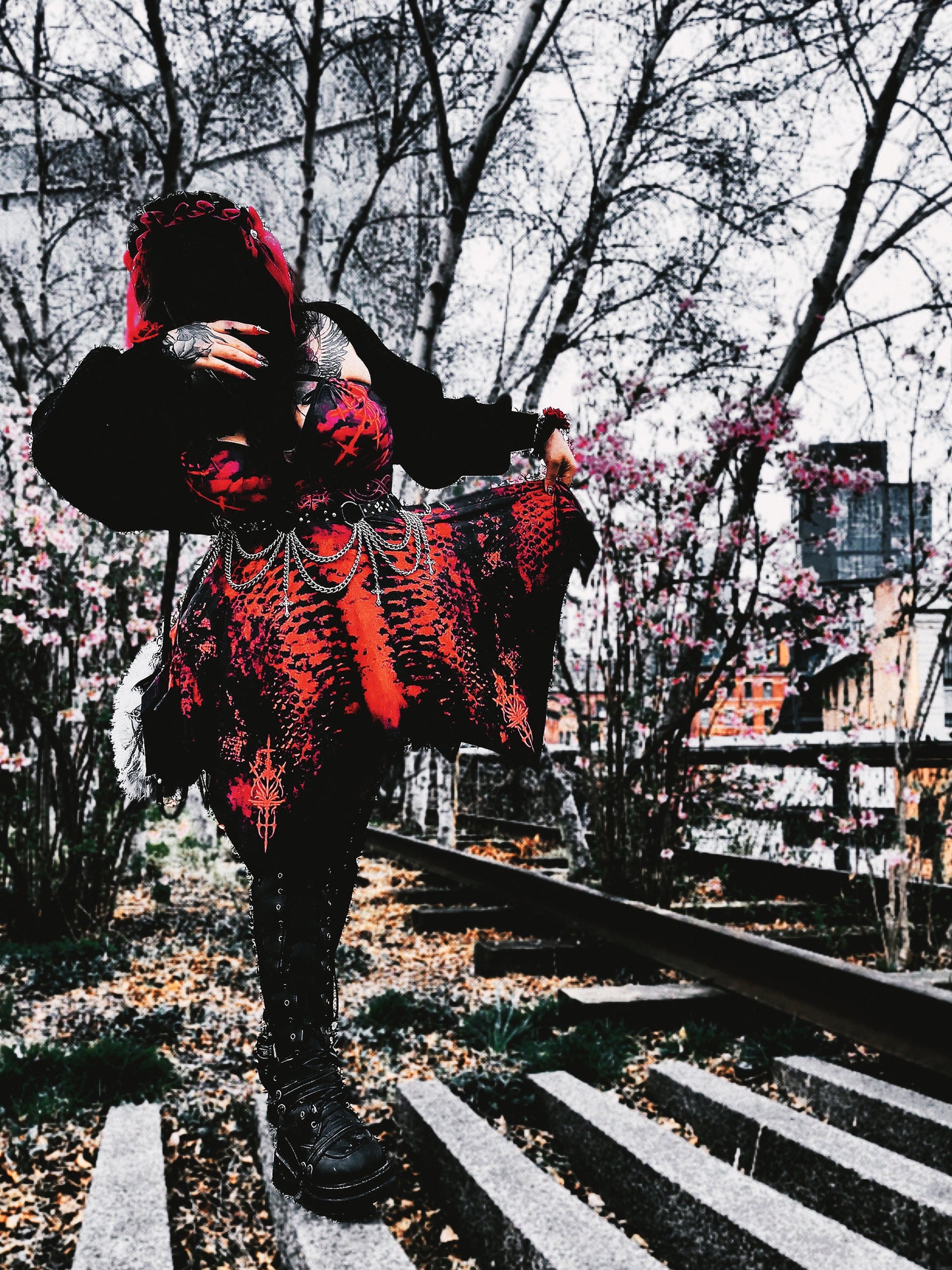 Red Viper Slip Dress