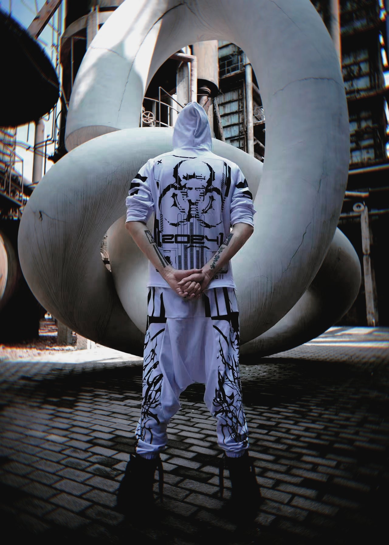 Cyber Sigil White Pants