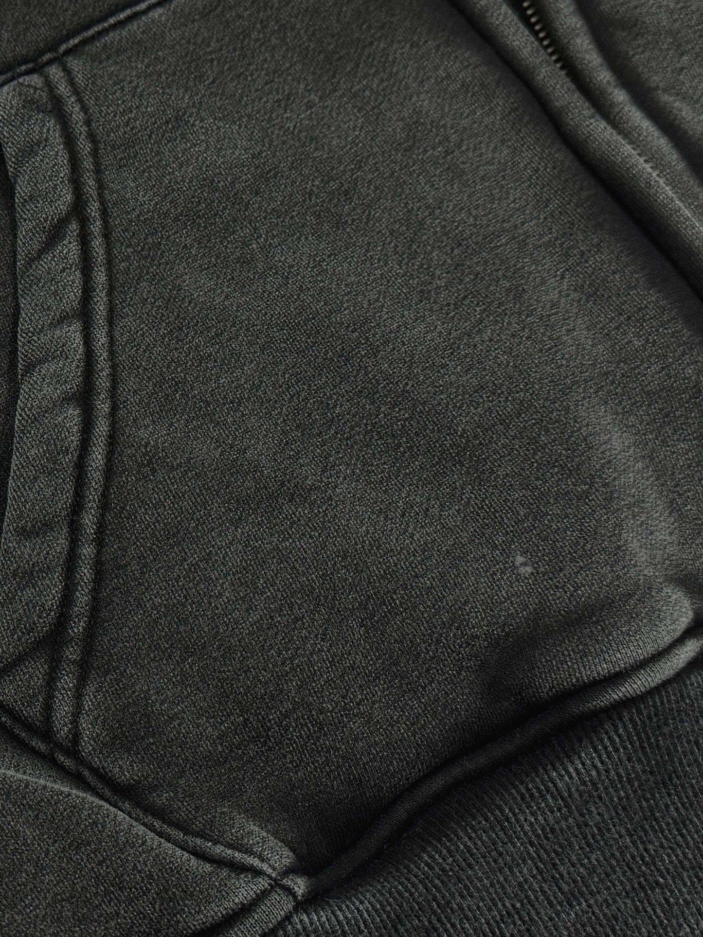 Forsaken Snow Washed Zip-Through Fleece Hoodie