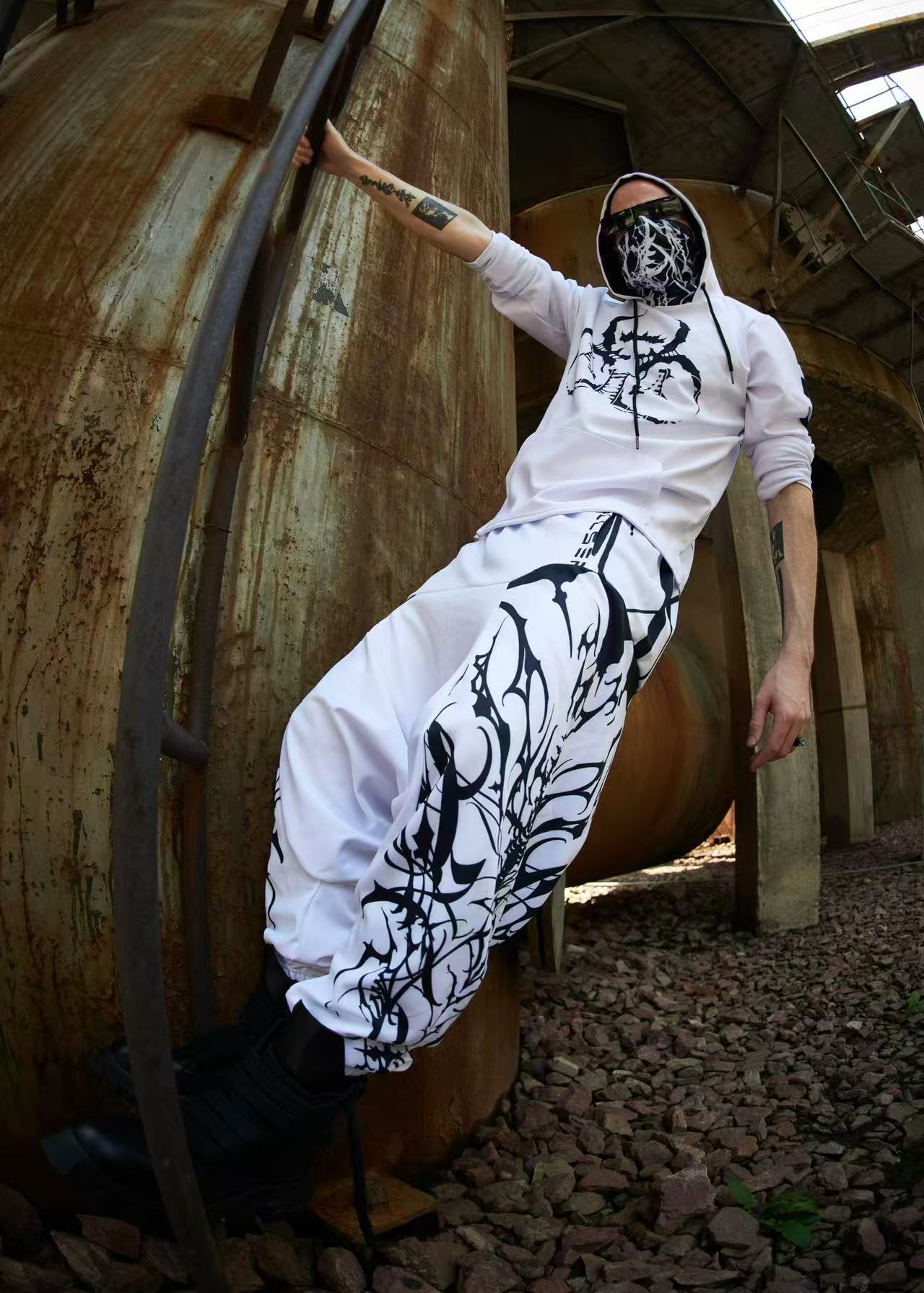 Cyber Sigil White Pants