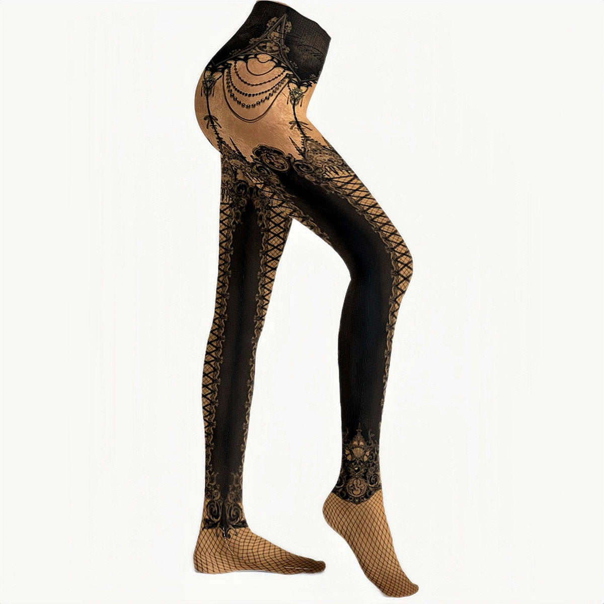 Élise Illustrated Tights Medium