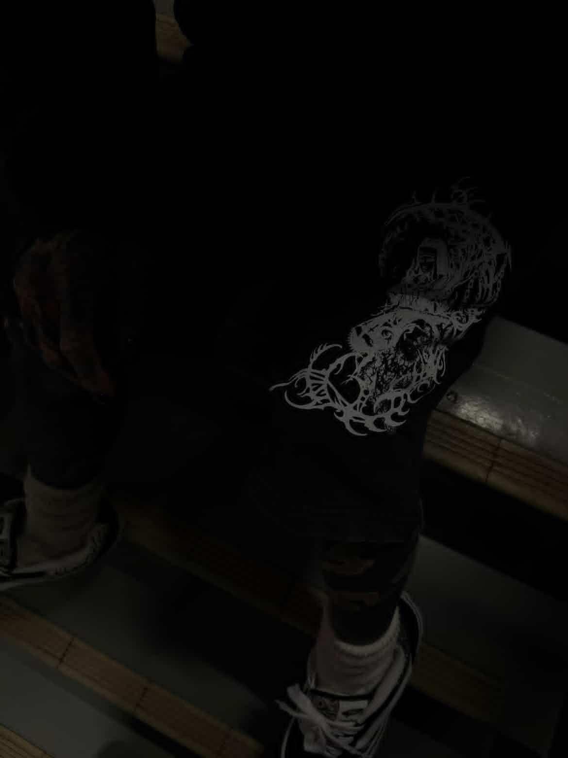 Faith Reaper Sigil Reverse Dyed Sweatshorts