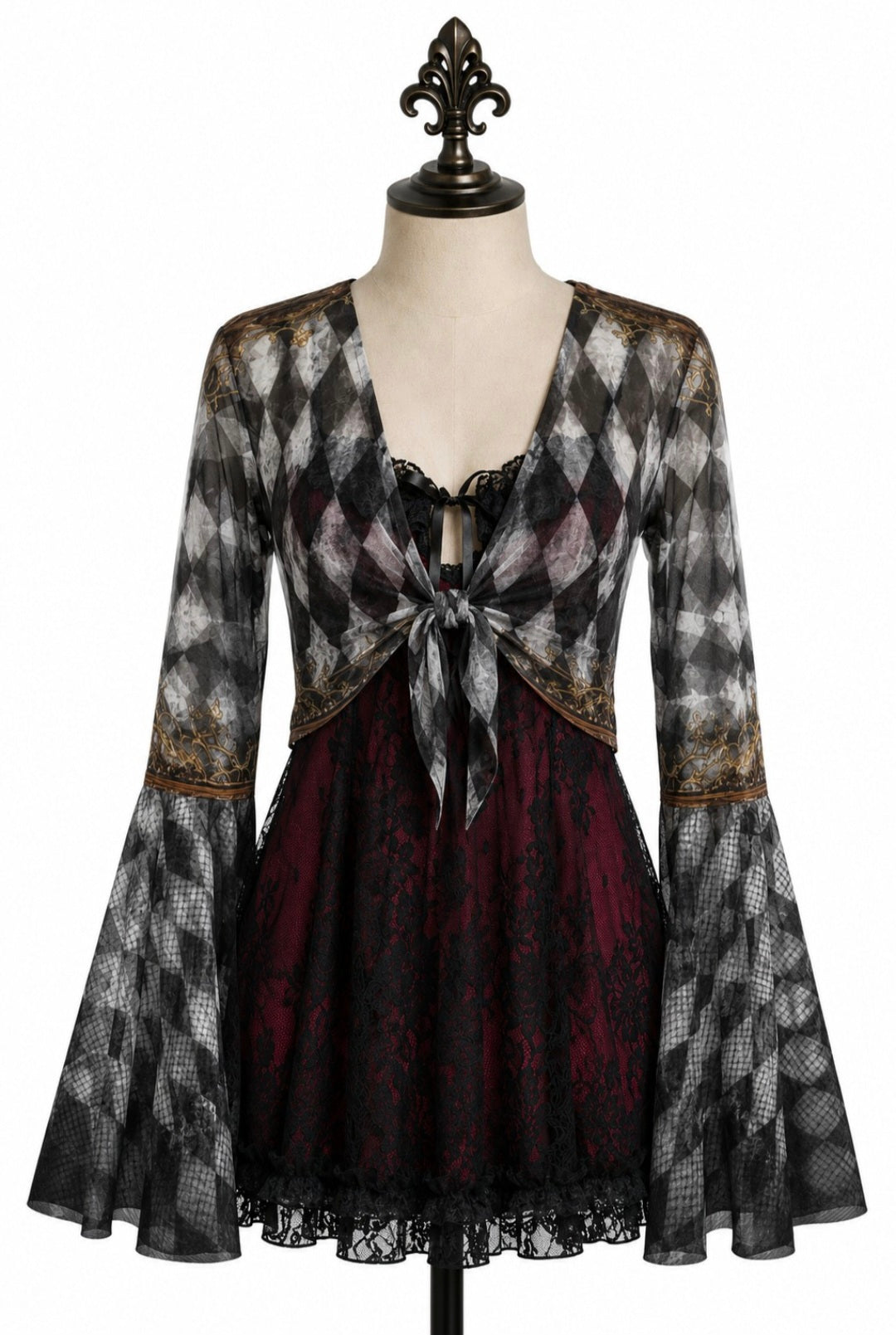 Baroque Diamond Sheer Bell Wrap