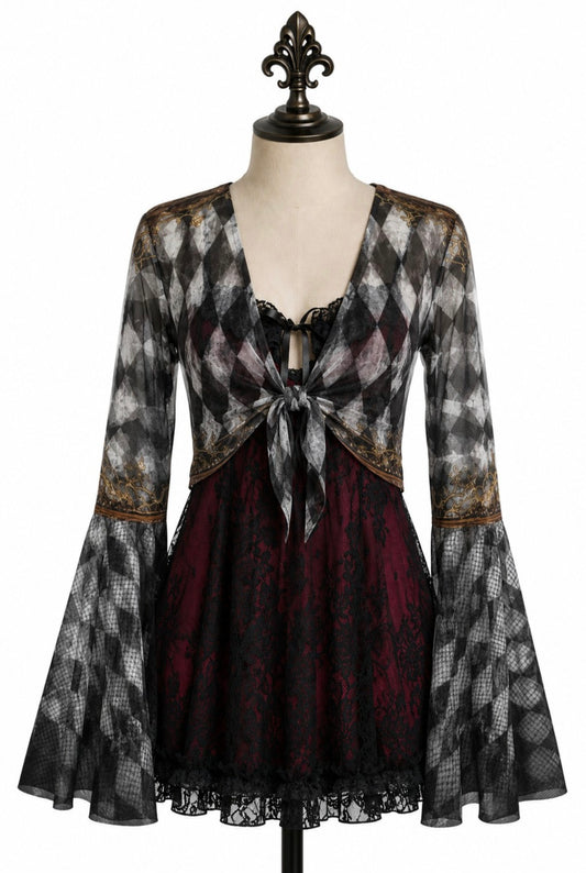 Baroque Diamond Sheer Bell Wrap