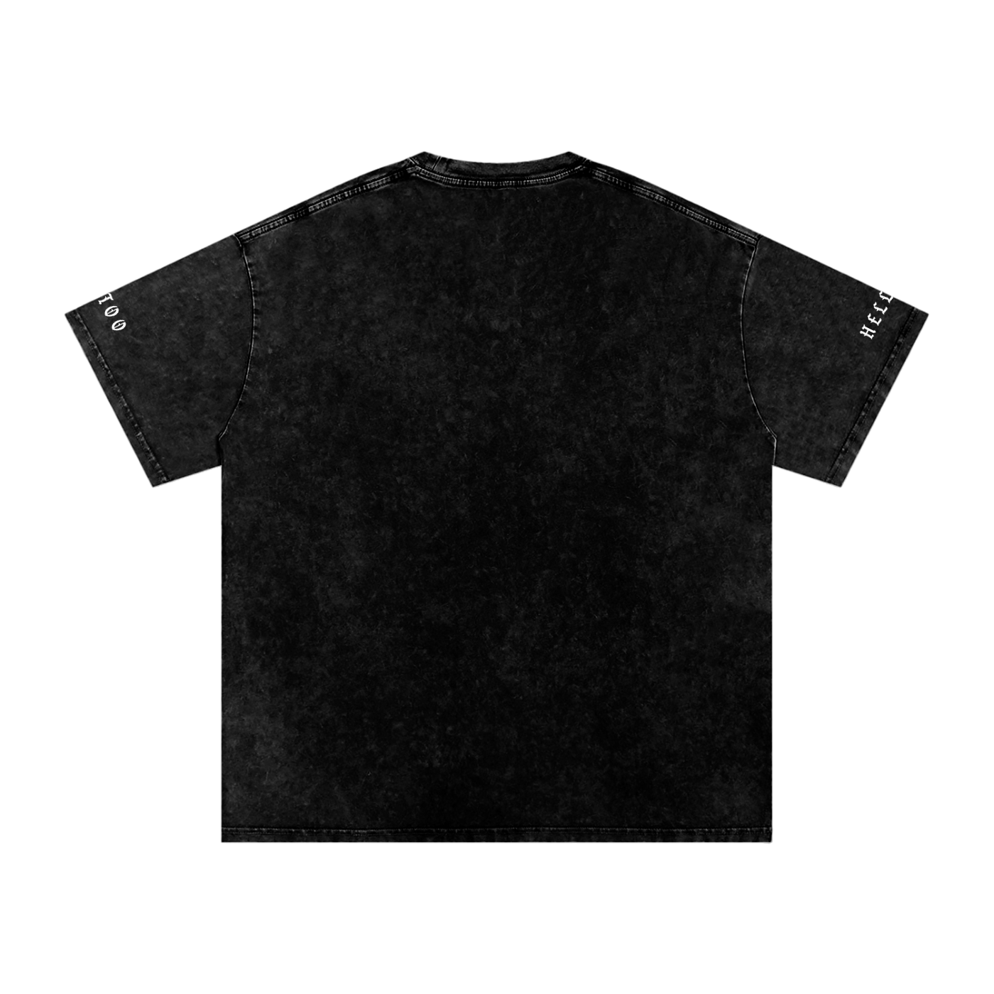 Des-Prayer Black Snow Washed T-Shirt