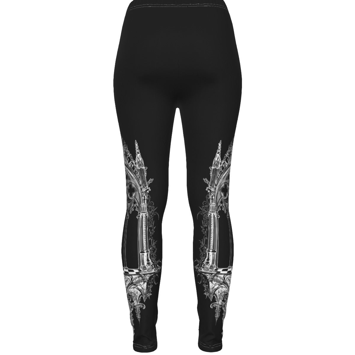 Ripped Black Cathedral Leggings