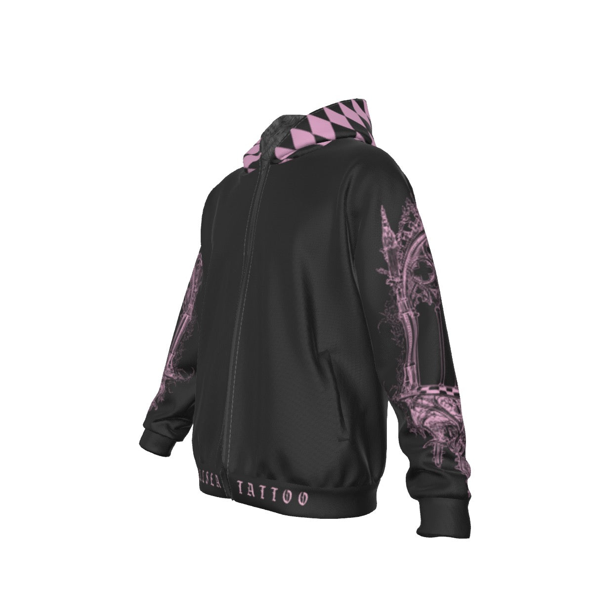 D.N Angelic Fleece Zip Up Hoodie