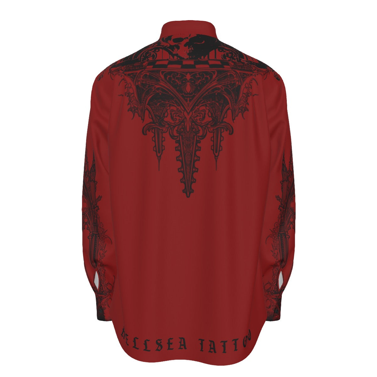 Ox Blood Vampire Cathedral Long Sleeve Shirt