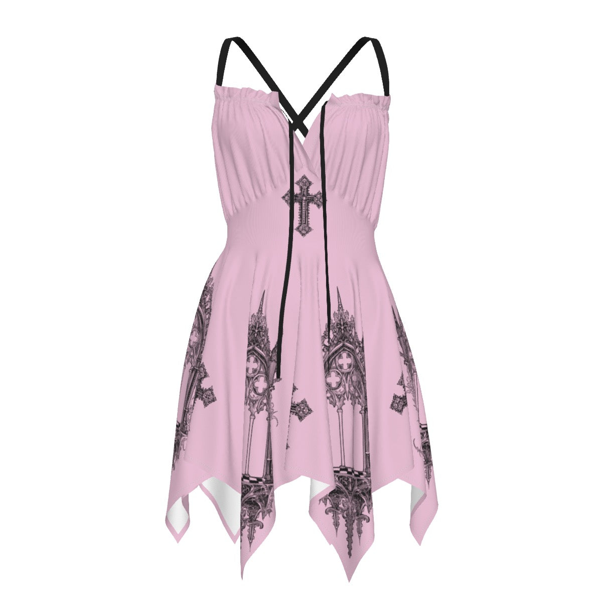 Gothic Blush Vampire Slip Dress