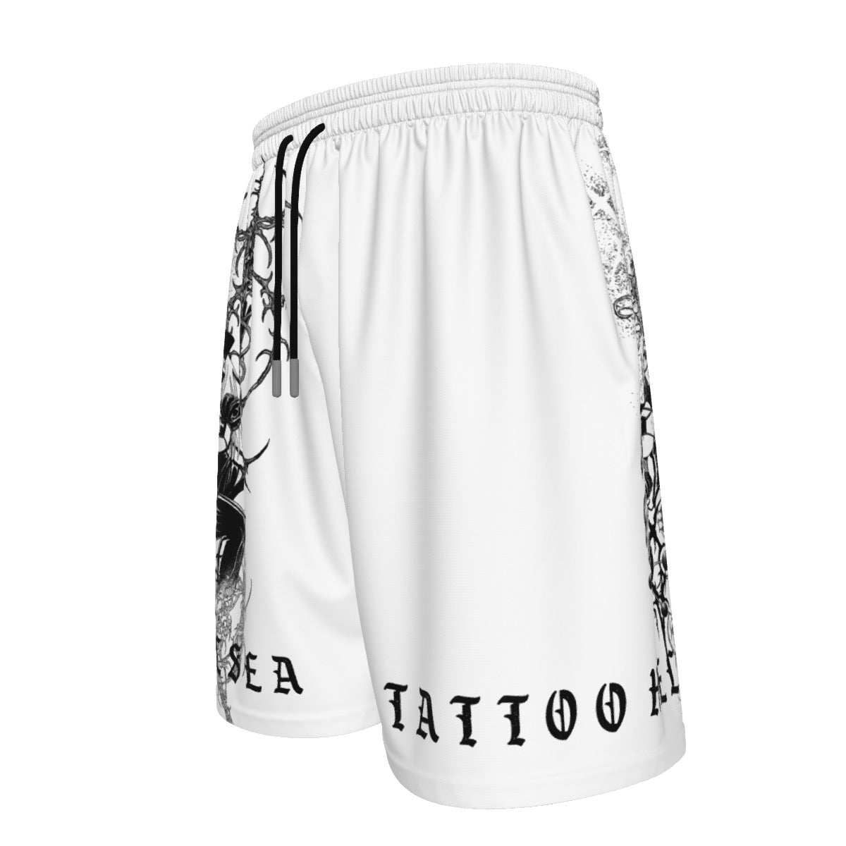 White Sigil Nurse Beach Shorts