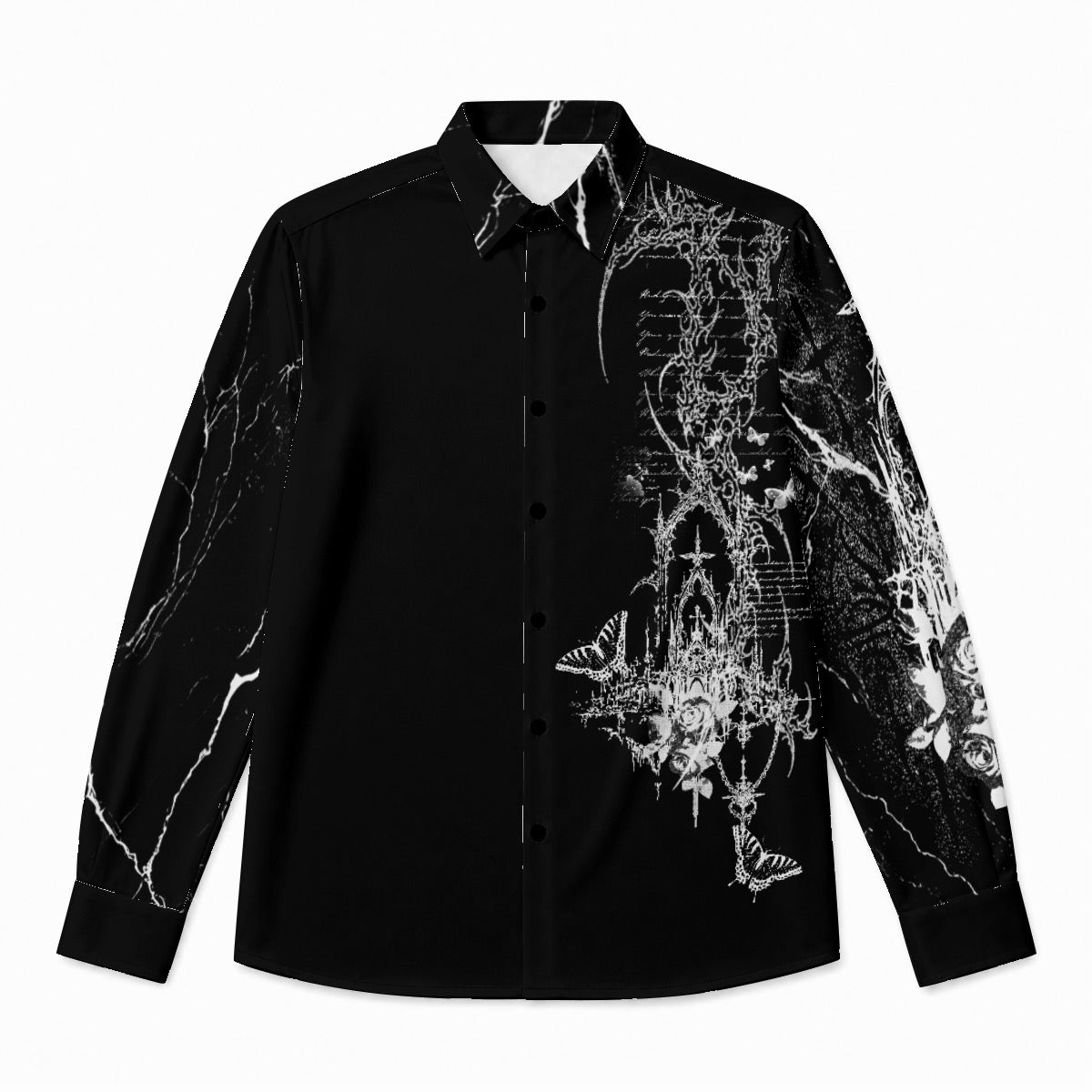 Vein et Verse Silk Long-Sleeved Shirt
