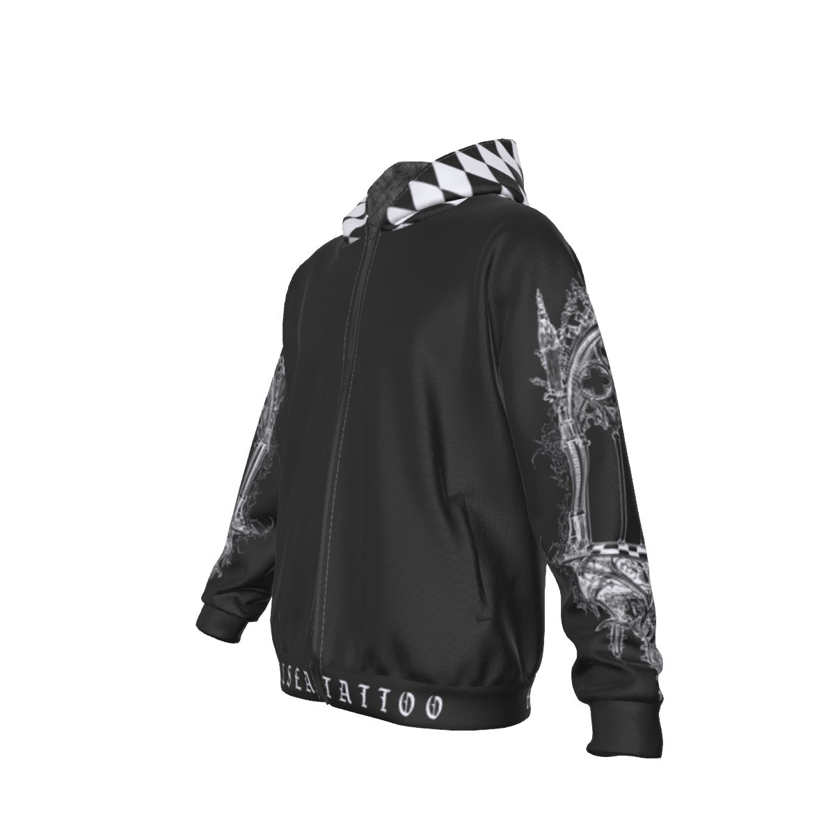 D.N Angelic Fleece Zip Up Hoodie