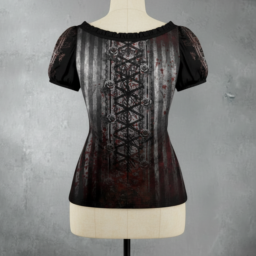 Melancholy Doll Puff Sleeve Shirt