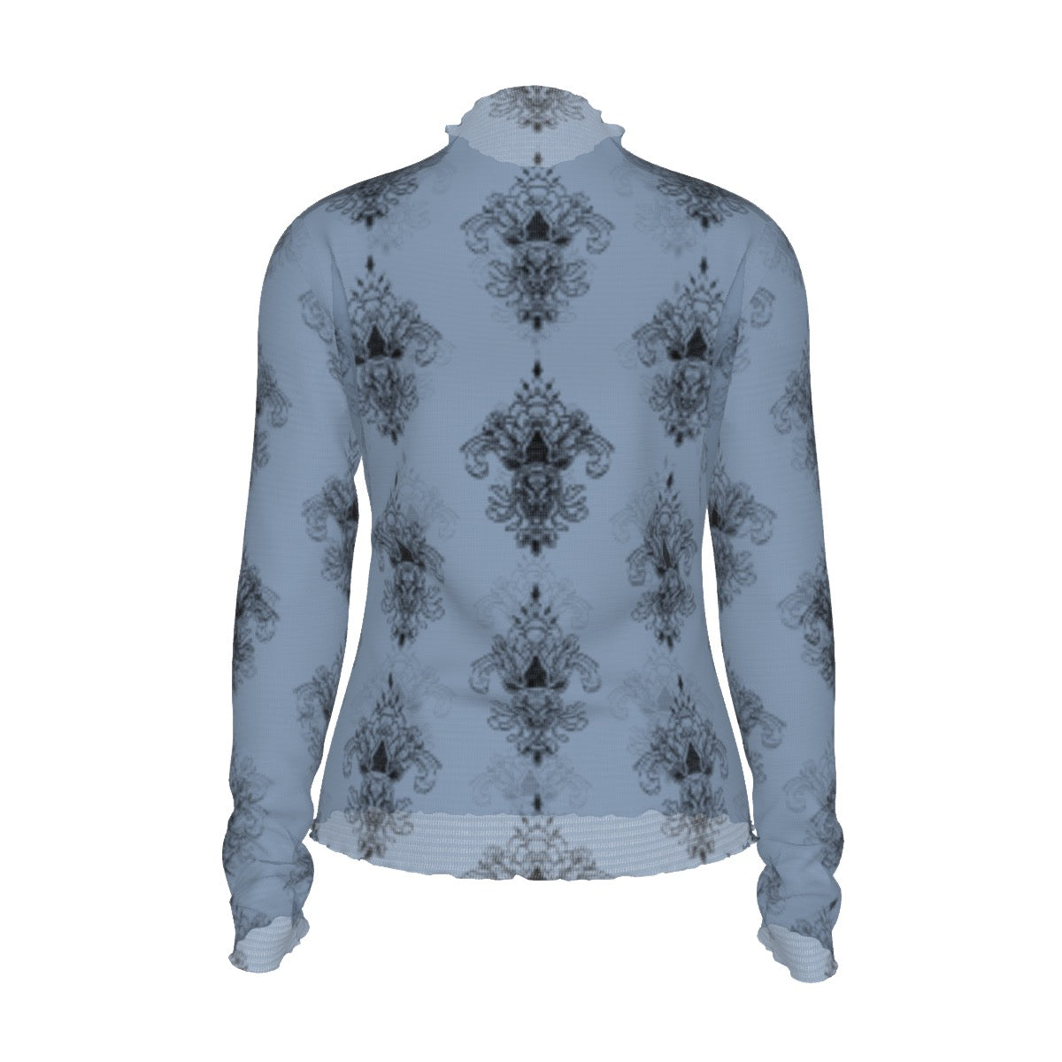 Periwinkle Ornamental Mesh Shirt